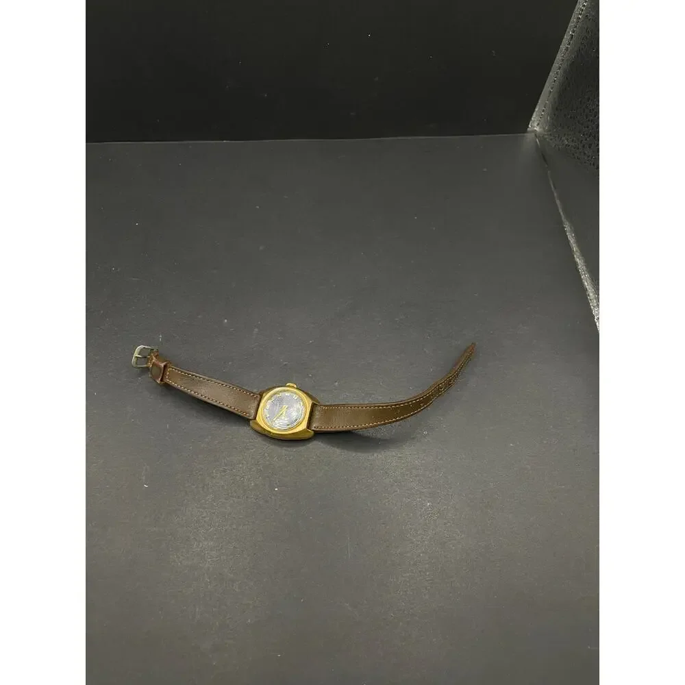 Vintage Caravelle Transistorized Electronic Ladies Watch Gold Tone Black Dial